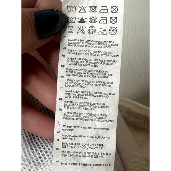 Vintage Kappa White Turq Zip Up Retro Track Windbreaker Jacket Women's Size L - Picture 8 of 8